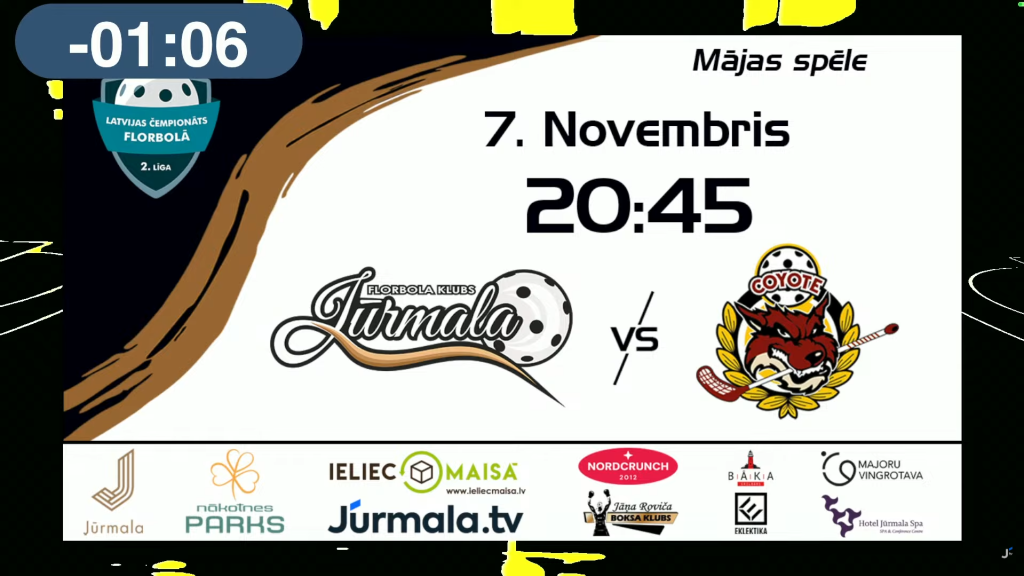 Florbola Klubu Cīņa FK Jūrmalas VS SK Coyote